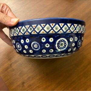 Polish Pottery Bolesławiec pottery 7.5 x 3" bowl